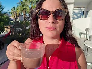 Morning Hotel Fun With Horny Milf Leads To Hard Orgasm!