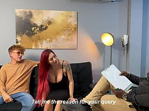 husbands attend sex therapy and join threesome with expert sexologist