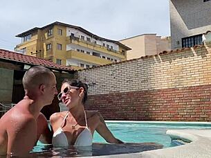 Skinny Colombian Latina With Big Ass Wet Pussy Fucks Rough On Vacation Cumshot