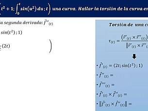 torsión de una curva gets a fun twist in exercise one