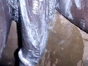 Bigblackie Shave and Masturbate with My Big Black Dick