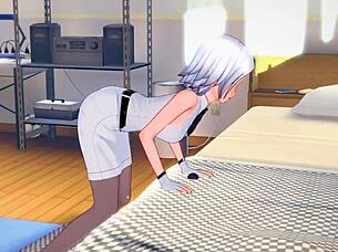 hey idol girl sophie is banging that guy before her big show in this wild hentai group scene 😏🍆