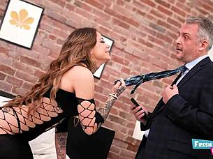 Fresh and innocent petite teen babe gets fucked hard by older guy