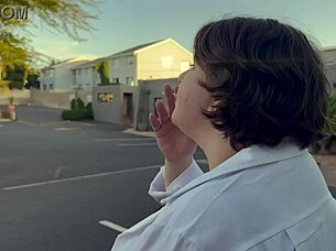 dominatrix mistress april - pam meets mistress april for intense strapon play 😈