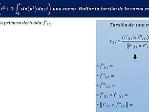 torsión de una curva gets a fun twist in exercise one