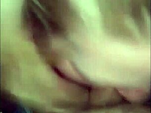 Slut wife Emily sucking dick for cum in homemade amateur action