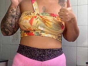 showing off my swollen pussy on live stream.