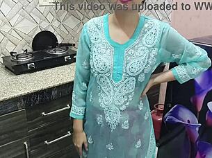Hey, watch this desi Indian beauty with big boobs show how to get wild in the kitchen with seduction