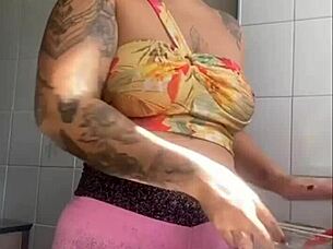 showing off my swollen pussy on live stream.