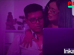 i'm screwing my sexy latina secretary with curvy natural tits for a promotion