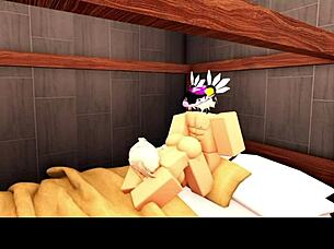 blonde roblox cheerleader comes back alongside her headless jock boyfriend in fun scene