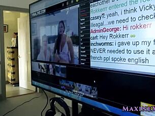 big tits lingerie babe licks wet pussy in rough interracial lesbian face sitting with squirting toys