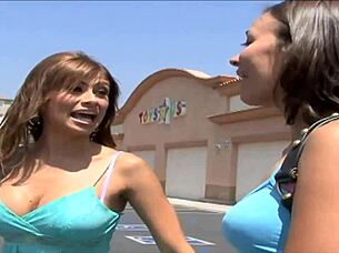 Brunette Crissy Moon Hunts Skinny Saggy Tits Lesbian Lisa Daniels For Bisexual Handjob Action