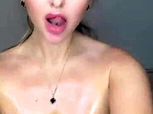 she dreamed of relaxing comfortably with her impressive natural features on display in a casual setting