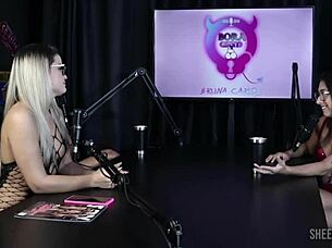 Luciana Picchi joins Bruna Carlos and Matheus Caetano for a steamy swingers compilation in see-through lingerie outdoors.