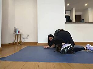 Lesbian babes fingering and playing with tight asses