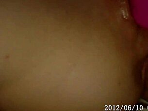 Hey, check out my first time trying a dildo with blonde fun