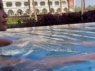 Sexy Monika Fox Swims Naked In Pool?