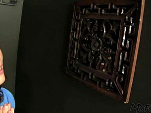 Brunette amateur delivers sloppy deepthroat blowjob and wet oral confession while sucking massive cock eagerly.