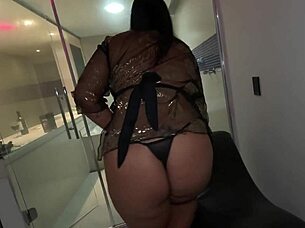 Nicoly couldn't hold back her intense desire anymore. She ended up with a hot creampie in her ass after wild fingering and doggystyle fucking in that ebony amateur quickie.