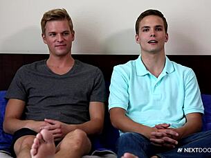 Ty Thomas kisses and fucks 20yo twink in first time gay anal