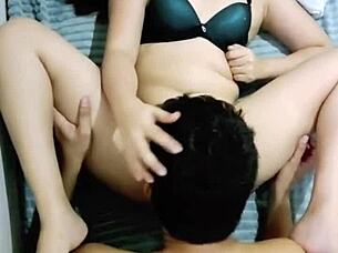 Fat Housewife Gets Wet Pussy Licked In Bedroom