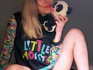 Ever wondered how this sexy Latina teen handles dildo masturbation in her cute panties on the bed?