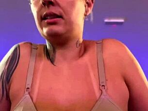 At the gym I got so hot I took off my shirt stayed in my bra oh man I felt so horny sweat dripping down my wet pussy