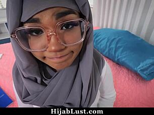 Shy Cute Arab Teen Feels Intense Pleasure Sucking Huge Cock