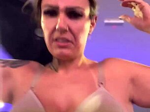 At the gym I got so hot I took off my shirt stayed in my bra oh man I felt so horny sweat dripping down my wet pussy