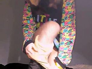 Ever wondered how this sexy Latina teen handles dildo masturbation in her cute panties on the bed?