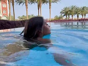 Sexy Monika Fox Swims Naked In Pool?