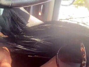 Need a ride? Watch MilfyCalla get fucked hard in lingerie and heels!