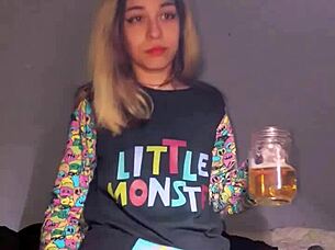 Ever wondered how this sexy Latina teen handles dildo masturbation in her cute panties on the bed?