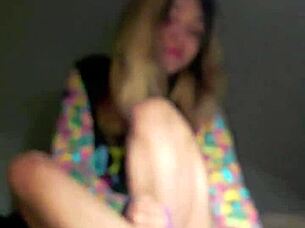 Ever wondered how this sexy Latina teen handles dildo masturbation in her cute panties on the bed?