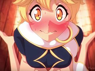 Hey, check out this hot futanari action with Venti and Gorou giving intense blowjobs in credits to Theobrobine