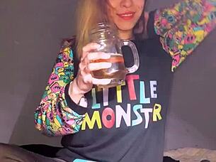 Ever wondered how this sexy Latina teen handles dildo masturbation in her cute panties on the bed?