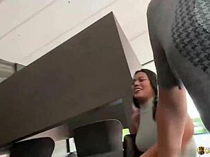 Johntronx enjoys creampie fun with a chubby and horny Thai milf in amateur action.