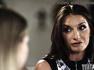 I feel so turned on watching innocent teen get fucked by big boobs milf in tribbing session