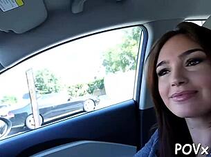 I feel so excited as this wet ass petite teen ignites passionate fucking sucking POV sex in our hot contest game