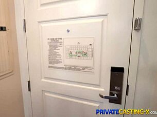 Teen Megan Marx dives into a slurping fake interview that turns into deepthroat fucking and cum swallowing.