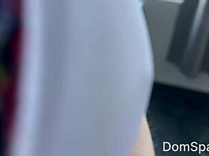 European teen 18+ submissive slut contrasts deepthroat blowjob with rough cock fucking and ass humiliation in homemade amateur clip