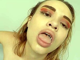 Oh god, this submissive hot blonde teen 18+ like me gettin dominated durin rough droolin deep throat face fuckin, its so intense an messy...
