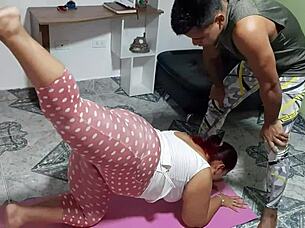 this horny mature colombian bbw eagerly sucks cock in homemade amateur fun