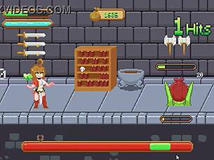 Cute blonde female warrior dives into wild sex scenes in new hentai game adventure 😍