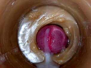 BOLD PARTIAL ALL CAPS HUGE EJACULATORY DOSE OF SPERM IN PUSSY TOY ASMR