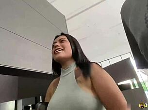 Johntronx enjoys creampie fun with a chubby and horny Thai milf in amateur action.