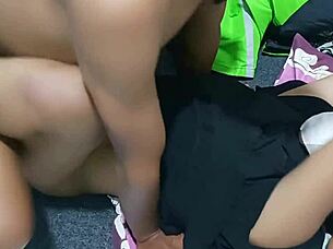 What happens when a sexy housewife pranks a delivery guy into doggystyle fucking?