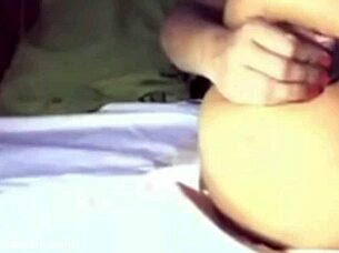 Wife at 21 years old plays with huge butt plug in classic ass scene!