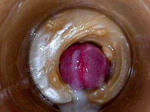 BOLD PARTIAL ALL CAPS HUGE EJACULATORY DOSE OF SPERM IN PUSSY TOY ASMR